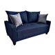 thumbnail image 3 of Love Seat Salvanto Lilo Lino Azul, Moderno, 2 Plazas, 3 of 7