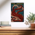 thumbnail image 2 of Port Angeles, Washington, Octopus Mosaic Birch Wood Wall Sign (10x15 Rustic Home Decor, Ready to Hang Art), 2 of 5