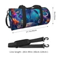 thumbnail image 2 of Balery Underwater Turtle Dolphin Octopus Bolsa de Gimnasio para Mujeres y Hombres, Bolsa de Viaje Impermeable, Bolsa de Fin de Semana con Compartimento para Zapatos y Bolsillo Húmedo, 2 of 6