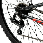 Hyper Bicycles 26 Shocker Mountain Bike, Adult Ages 14+, Black/Red