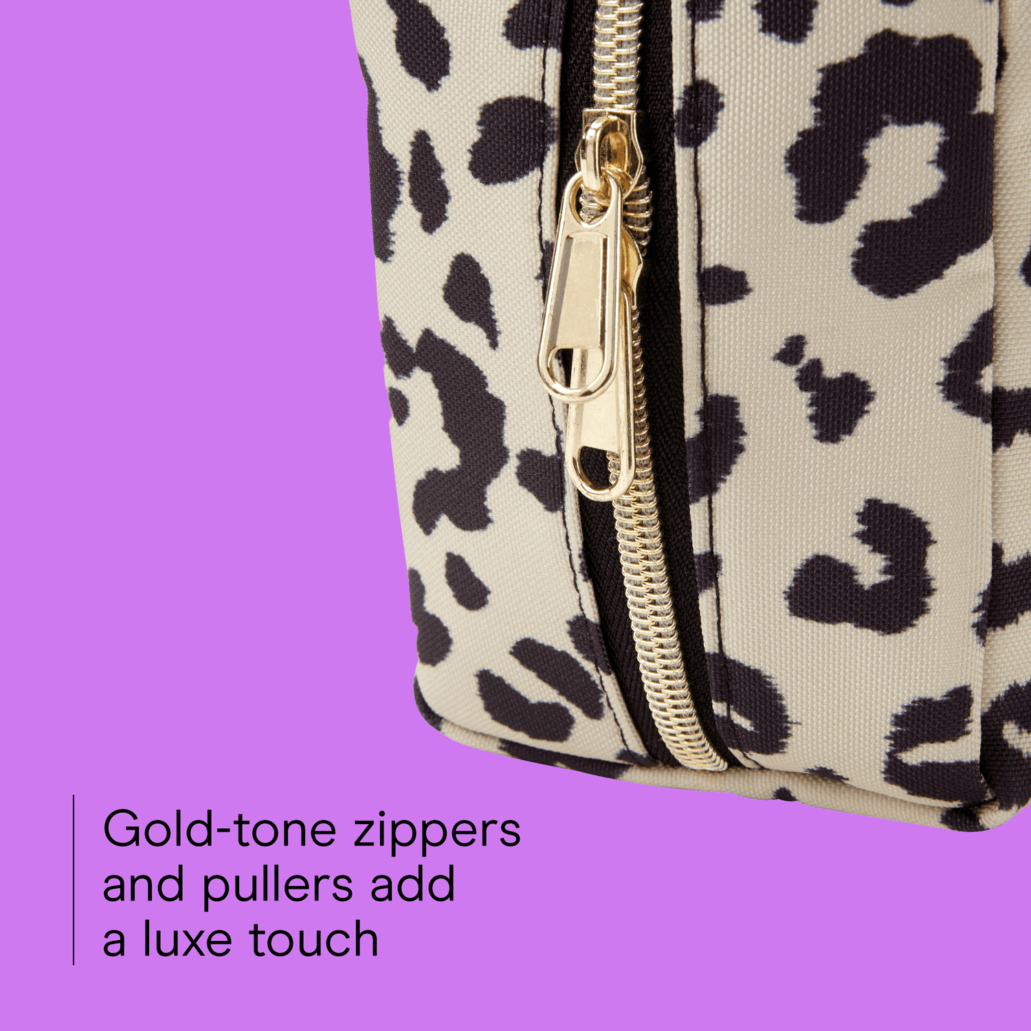 Conair Leopard Print Toiletry Kit, Travel Organizer with Multiple Pockets