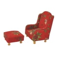 thumbnail image 3 of Conjunto de muebles para casa de muñecas, accesorios para fotos, mini sofá otomano vintage, regalos de cumpleaños, decoración, modelos de muebles para Rojo, 3 of 8