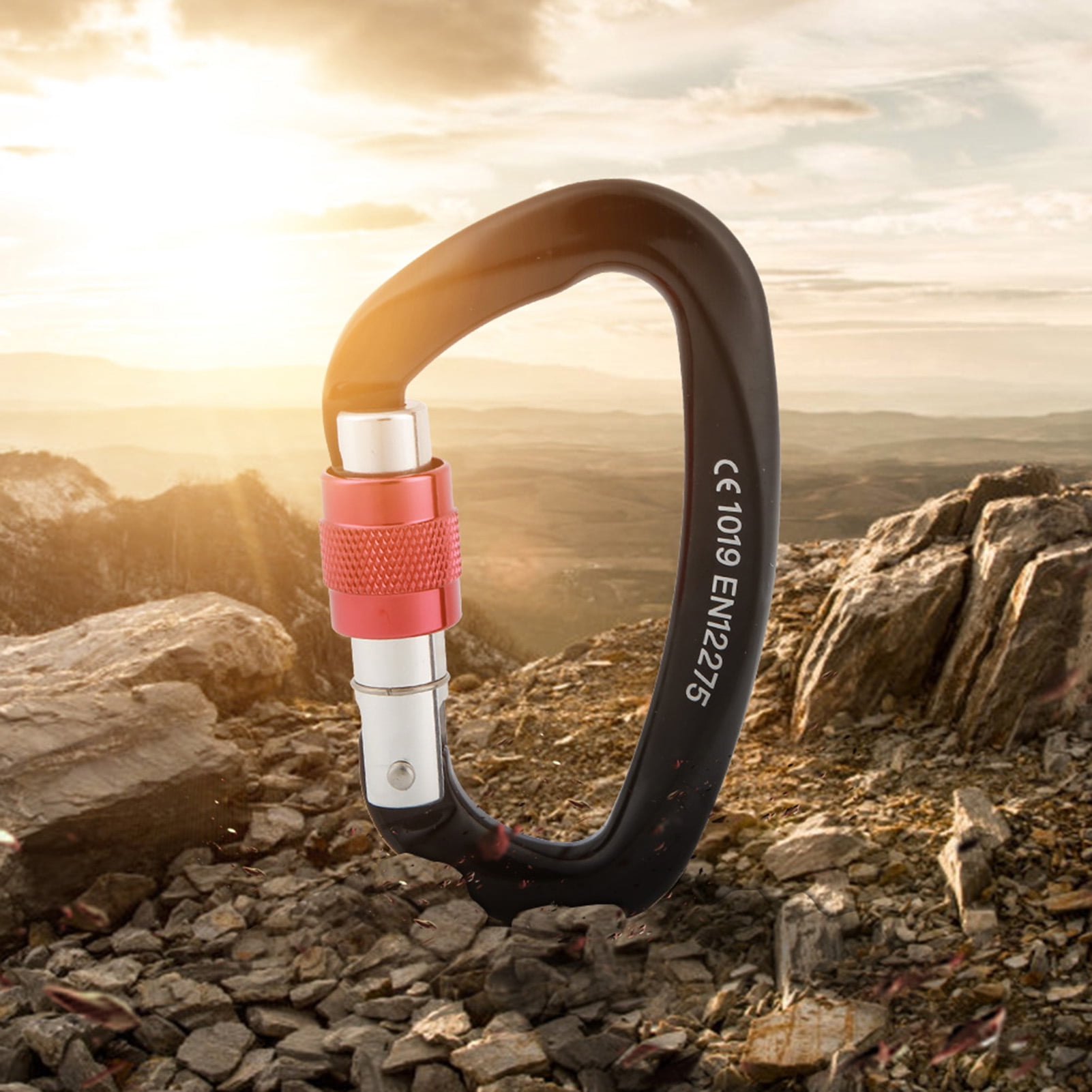 Climbing Lock, D Shape Lock Stable Portable Easy To Connect Load Marks