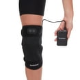 Brookstone Knee Brace Massager with Soothing Heat, Cold Pack, and 3