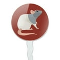 thumbnail image 2 of Hooded Rat Cupcake Picks Toppers Decoration Set of 6, 2 of 6