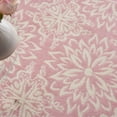 thumbnail image 4 of Nourison Jubilant Geometric Floral Ivory/Pink 5'3" x 7'3" Area Rug, (5' x 7'), 4 of 11