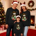 thumbnail image 2 of KHONTS Matching Merry Christmas Sweatshirts for Family Holiday Xmas Long Sleeve Pullover Tops Men Black, 2 of 6