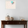 thumbnail image 3 of PinPix 21x17 Custom Cork Bulletin Board Peach White Poster Board Has a Fabric Style Canvas Finish, Framed in Peach White, by ArtToFrames (PinPix-1874), 3 of 5