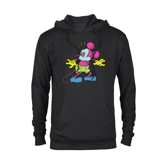 Disney Mickey Mouse Surprise Behind You Retro Pop Art - Pullover Hoodie for Adults - Customized-Black