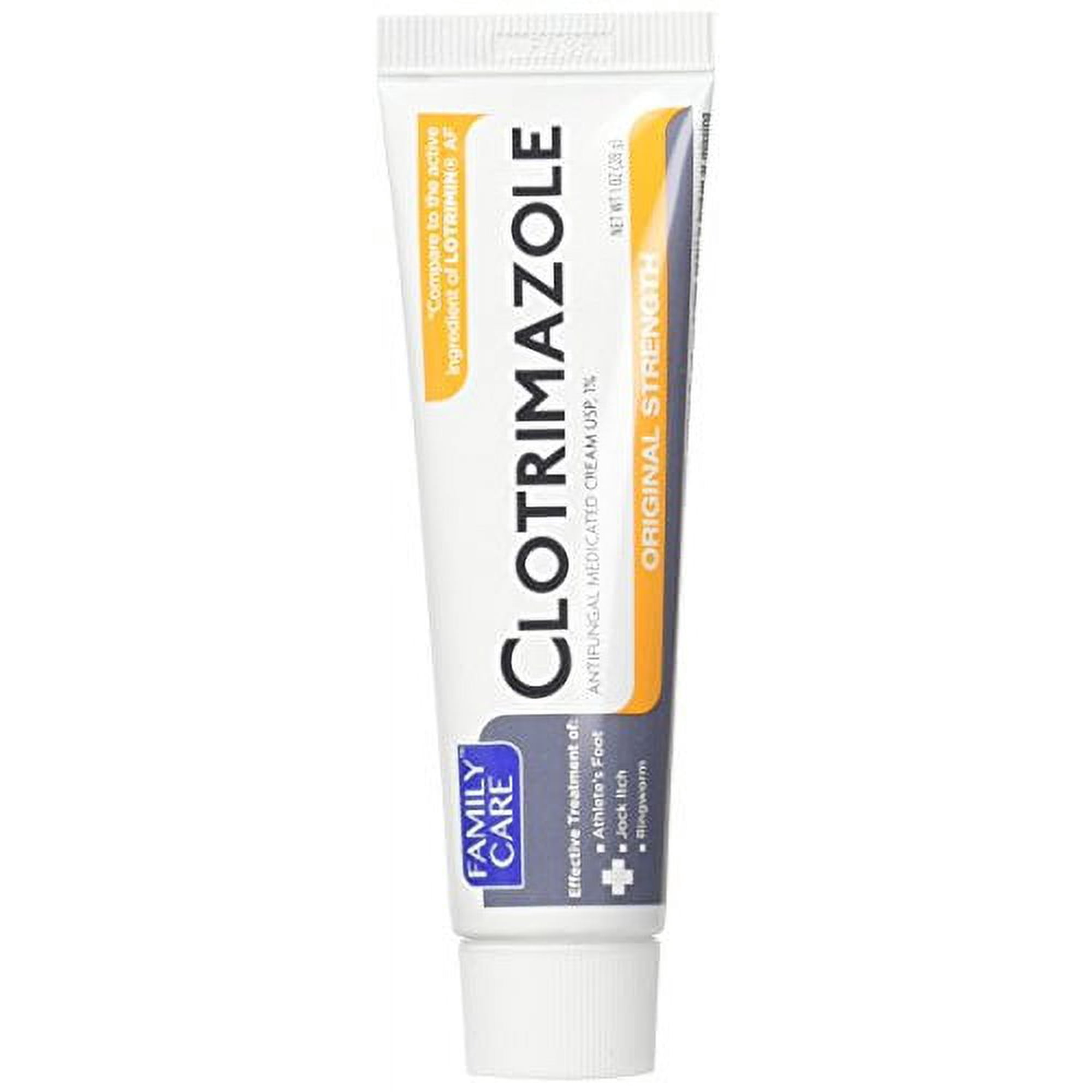 3 Pk. Family Care 831527005052-1 Clotrimazole Anti-Fungal Cream , 1% Usp