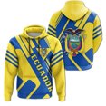 thumbnail image 3 of Sudadera con capucha con estampado de mapa y bandera de Ecuador, sudadera con capucha con emblema nacional ecuatoriano para hombre, ropa informal, sudadera deportiva para hombre, 3 of 5