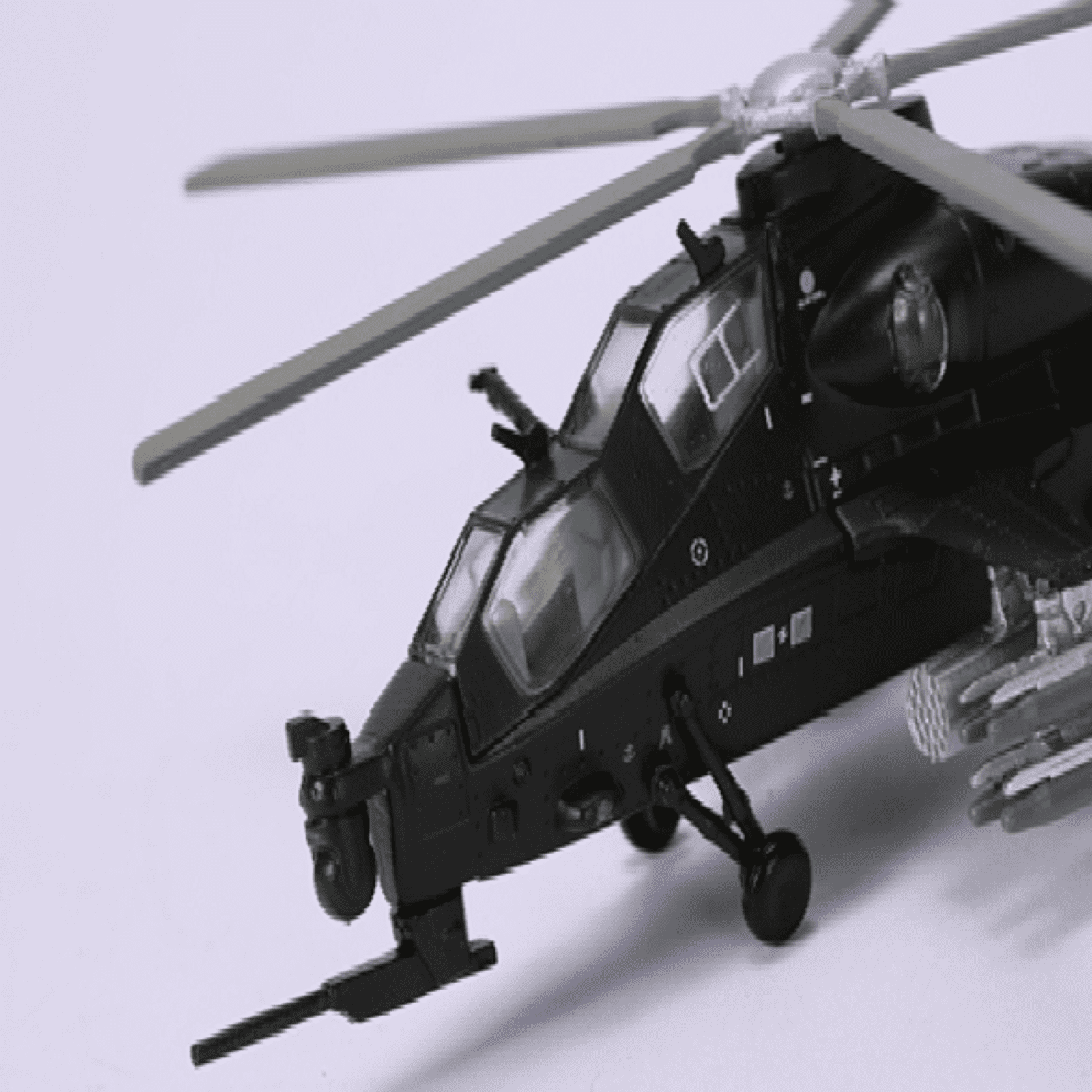 JIAHAOO Alloy Chinese WZ 10 Armed Helicopter Model 1/100 Scale Diecast Aircraft Aviation Collectible Static Display