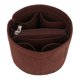 thumbnail image 4 of Forro para bolsa de almacenamiento, forro para bolso de moda, compartimentos interiores, tipo cubo Café, 4 of 7