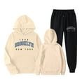 thumbnail image 4 of Brooklyn Hoodie and Sweatpants Set for Women Fall Winter Hooded Sweatshirt and Jogger 2 Piece Set Women's Tracksuit, 4 of 6