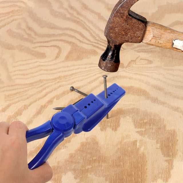 UPOUART Pinza Multifuncional Azul Para Sostener Clavos Con Compacto Y Agarre Cómodo Para Bricolaje