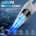 thumbnail image 2 of FUOAYOC Aspiradora de mano inalámbrica, recargable, potente aspiradora de mano con luz LED y múltiples accesorios, mini aspiradora portátil para coche de 1,6 lb para casa, oficina y mascotas., 2 of 5