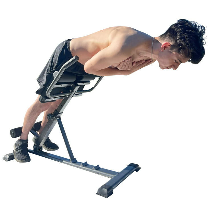 Fitness Adjustable Back Extension for Strengthening Abs and Lower Back,  Exercise Bench Roman Chair X Strength Training & Abdominal Toning : Buy  Online at Best Price in KSA - Souq is now