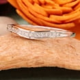 thumbnail image 2 of 0.23 Carat (ctw) 14k White Gold Princess Diamond Ladies Anniversary Wedding Band Guard Ring, 2 of 4