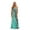 Aqua Charcoal, variant on Women's Rasta Maxi Summer Dress - Long Sundress with Adjustable Removable Straps (Red White Blue, Small)