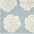thumbnail image 2 of SAFAVIEH Cambridge Permelia Geometric Wool Area Rug, Blue/Ivory, 6' x 6' Square, 2 of 7