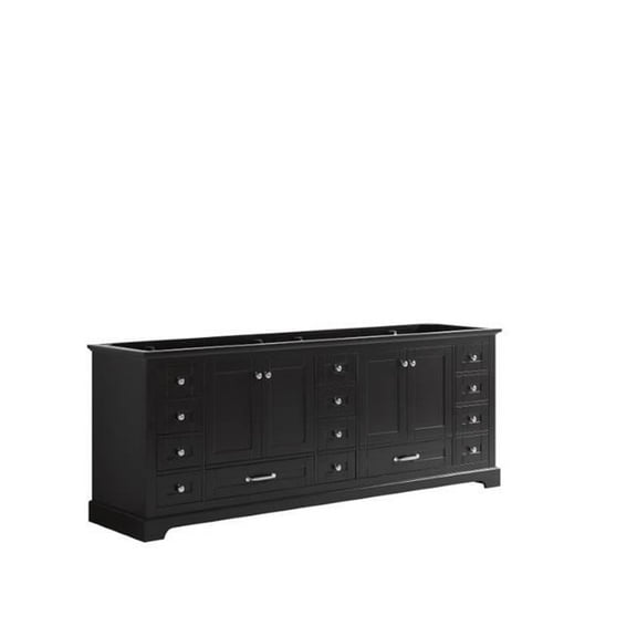 84 in. Dukes Vanity with Cabinet, Espresso