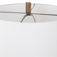 thumbnail image 6 of Uttermost Link Transitional Metal and Fabric Floor Lamp in Brass/Gold, 6 of 7