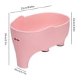 thumbnail image 6 of Uscallm 3Pcs Stainless Steel Sink Strainer Filter, Elephant Design Sink Strainer Basket, Space Saving Fruit Vegetable Washing Rack, Viral Kitchen Organizer, Multifunctional Leftover Food Drainer, 6 of 9