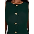 thumbnail image 4 of PRETTYGARDEN Work Dresses for Women Summer Business Short Dress Sleeveless Button Down Formal Elegant Office Outfits, 4 of 8