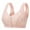Pink, variant on SWSTBBY Womens Bras,Shaping Plus Size Summer Bras for Womens,Woman Oversized Strapless Bra With Cotton Style Front Buckle Underwear