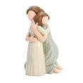 thumbnail image 2 of Mother and Daughter Statue Sculpted Resin Craftsmanship Gift for Mom Birthday Mothers Day Anniversary Handmade Home Decor Bedroom Shelf Ornament 5.5 x 3.2 Inches, 2 of 7