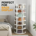 thumbnail image 2 of Magic Union 7 Tier Rotating Shoe Rack Tower, Spinning Shoe Display Lazy Susan, Revolving 360 Shoe Rack Storage Round Carousel, Vertical Handbag Rotate Shoes Closet Organization, 2 of 7