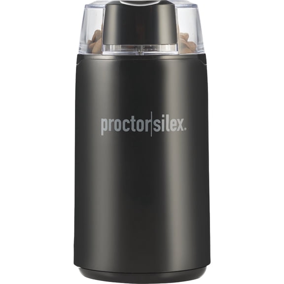 Proctor Silex Electric Coffee Grinder for Beans, Spices and More, Stainless Steel Blades, Makes upto 12 Cups, Black