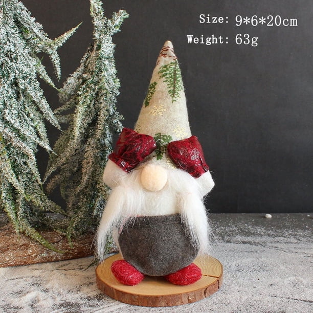 RKSTN christmas deals Christmas Faceless Doll Decoration Cute Eye Covering Dwarf Doll Desktop Decoration