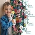 thumbnail image 3 of Blackout Kids Curtains,Pioneer Flower Floral Print Pattern Childrens Insulated Curtains Set Of 2,Bedroom Essentials,Toddler Room Decor 42"x54", 3 of 5