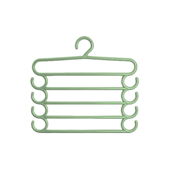 Dvumao Organizers and Storage, Trouser Rack 5 Tier Hanger Closet Hanging Pants Special Hanger Home Pants Clip Pants Multi Layer Multifunctional Pants Hanging Storage, Mom Gifts