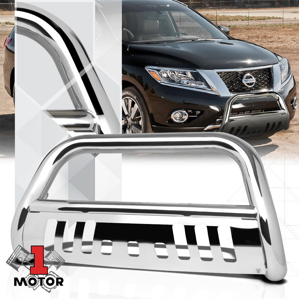 Chrome 3" Front Bumper Bull Bar Brush Grille Guard for 1316 Nissan