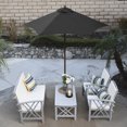 thumbnail image 2 of Astella 90" Navy Blue Solid Print Hexagon Market Patio Umbrella, 2 of 5