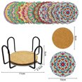 thumbnail image 4 of Juego de posavasos diamantes Acrílicos DIY Mandala JShteea 12 Piezas + 1 Estante almacenamiento, 4 of 9