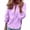 Purple, variant on Lenpel Womens Button down Shirts Long Sleeve Dress Shirts Trendy Collared Work Office Solid Color Tops Fall Clothes