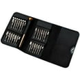 thumbnail image 2 of 25-in-1 Precision Screwdriver Set, Magnetic Bits for Electronics Repair, Includes Phillips, Torx, Flat & Point Bits, Portable Leather Case for Phones, Laptops, Watches & Glasses, 2 of 9