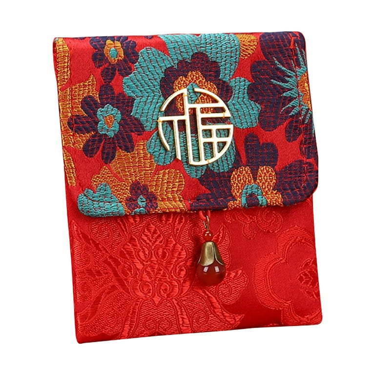 Licupiee 2023 New Year'S Red Envelope Brocade Lucky Money Red