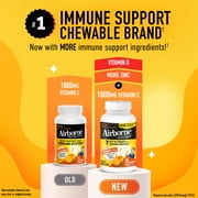 Airborne 1000mg Vitamin C Immune Support Chewable Tablets, Multivitamin Supplement, Citrus Flavor, 96 ct