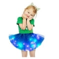 thumbnail image 4 of gljltg 2 Pcs Girls Layered Stars Sequins Tutu Skirt Princess Ballet Dance Dress for 2-8 Years, 4 of 6