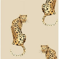 Daisy Bennett DB20205 20.5 x 216 in. Leopard King Peel & Stick Wallpaper, Pale Oak