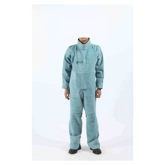 Welding Clothes For Men Flame Resistant Welder Protective Clothing Welder Overalls Leather Apron With Sleeves ,Durable Material