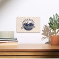 thumbnail image 2 of Indianapolis, Indiana, Skyline Seal (Blue) Birch Wood Wall Sign (6x9 Rustic Home Decor, Ready to Hang Art), 2 of 5