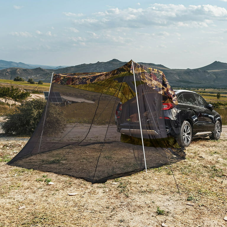 EUBUY Car Trunk Tent Shed Rainproof Sunshade Anti-mosquito Mesh