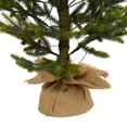thumbnail image 5 of Nearly Natural 6' Fraser Fir Artificial Christmas Tree in Burlap Base, Prelit with LED Lights, Green, 5 of 8