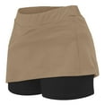 thumbnail image 5 of ZACPNCV Girl's Skorts Tummy Control Skorts Dressy Casual High Waist Athletic Shorts Skirts Khaki 10-11 Years, 5 of 7
