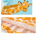 thumbnail image 5 of Bellafa Toddler Kids Short Sleeve Cotton Dresses For 2-7 Years Girls Appliques Jersey Dress Cartton Griaffe Sundress 2T, 5 of 5